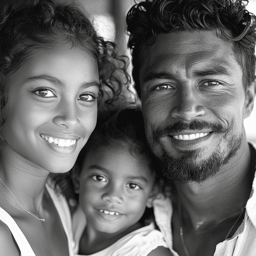 my wife and kids
