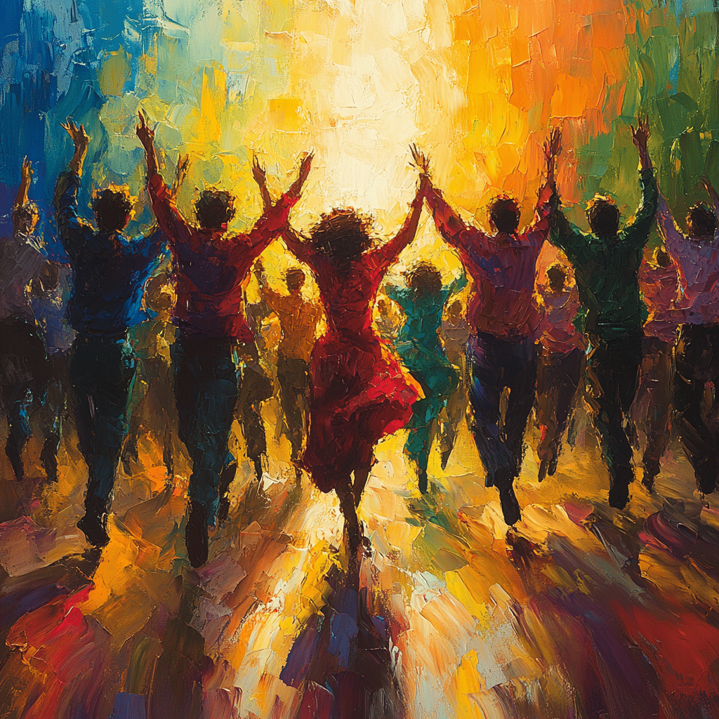 everybody move your feet and feel united