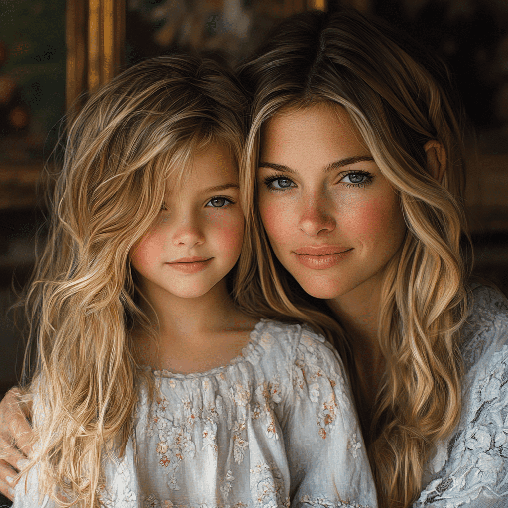 mom and daughter