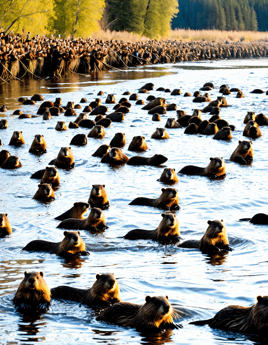 hundreds of beavers