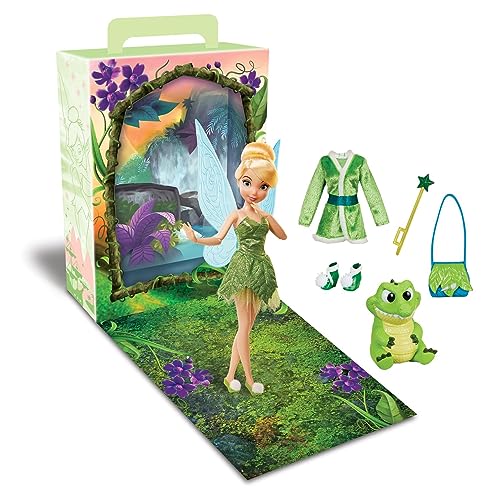 Disney Store Official Tinker Bell Story Doll, Peter Pan, Inches, Fully Posable Toy in Glittering Outfit   Suitable for Ages + Toy Figure, Gifts for Girls, New for