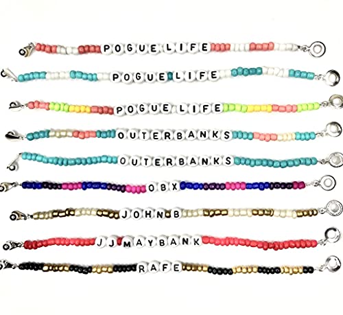 OUTER BANKS Bracelet CUTE Seed Beads   OBX   Select Size & Choose your favorite! OuterBanks Inspired Bracelets or Anklet   Pogue Life (to ) JJ Maybank  John B  PL  Pogue Life  Rafe