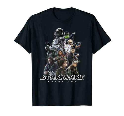 Star Wars Rogue One Cast Stack T Shirt