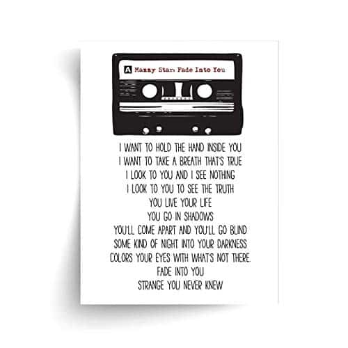 Mazzy Star Fade Into You Lyrics Unframed Print