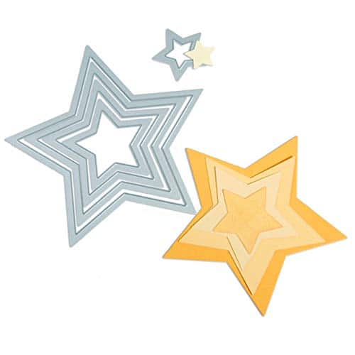 Sizzix Framelits Die Set PK   Stars