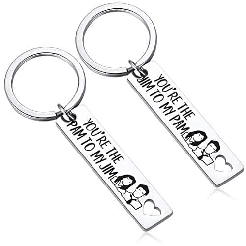 pcs You Are The Pam to My Jim Keychain Set Inspired   Boyfriend and Girlfriend Couples Gift His and Hers Anniversary Present Husband and Wife Engagement Gifts For Him and Her
