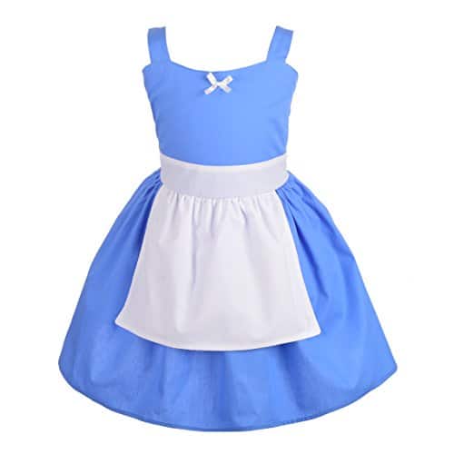 Dressy Daisy Princess Dress with Apron Summer Outfit Casual Wear for Toddler Girls T