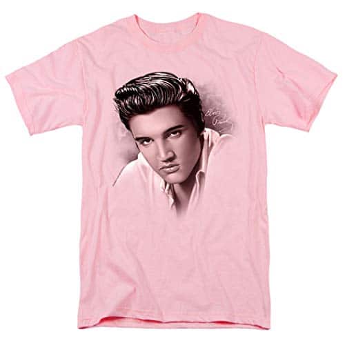 Elvis Presley King of Rock and Roll Music The Stare T Shirt & Stickers (XXX Large)