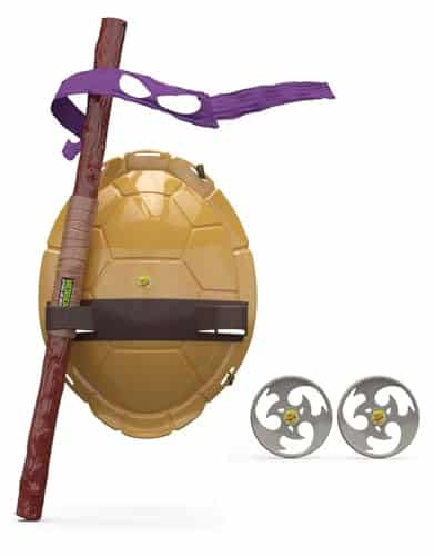 Kejycc Superhero Cosplay Turtle Shell Costume   Ninja Weapon Toys Set, Halloween Costume birthday party Favors for Kids