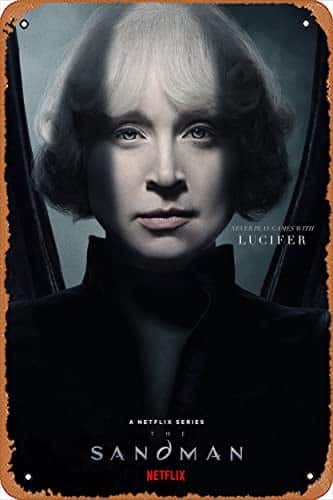 Muecddoa The Sandman (Gwendoline Christie, Lucifer) TV Show Poster Tin Sign Film Movie Cinema Theater xInches   Vintage Metal Tin Sign for Home Bar Pub Garage Decor Gifts