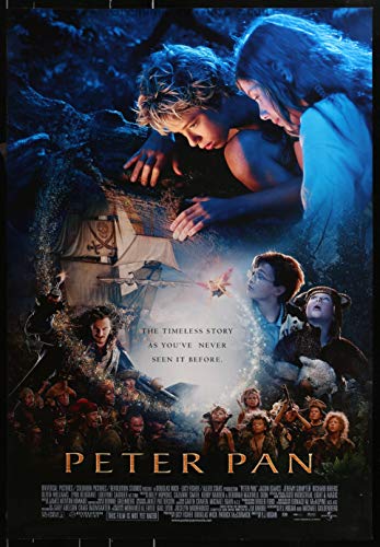 PETER PAN   Theatrical Movie Poster, directed by P.J. Hogan, Starring Jeremy Sumpter, Jason Isaacs and Olivia Williams