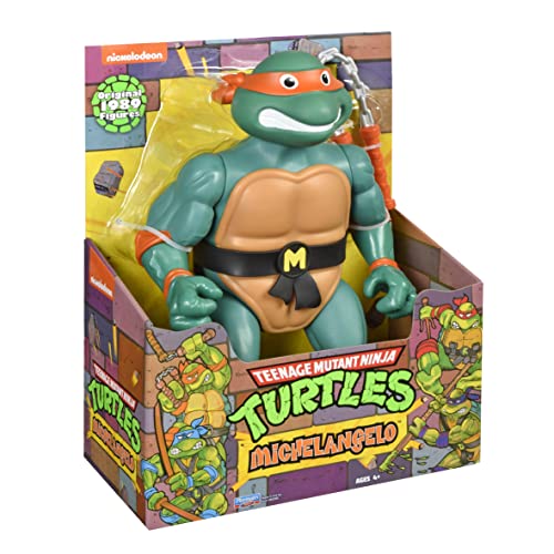 Teenage Mutant Ninja Turtles CO Classic Giant INCH Scale Figure Michelangelo. Inspired by Original TV Show. Collectors Item for Kids Years and Over