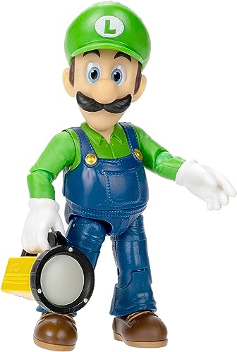 The Super Mario Bros. Movie   Inch Action Figures Series  Luigi Figure with Flashlight Accessory